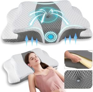 Almohada cervical ortopédica para aliviar el dolor y mejorar el sueño