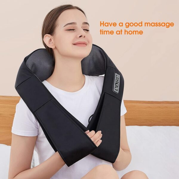 AERLANG Shiatsu 4D: Masajeador profundo con calor. Alivio de cuello, espalda y hombros. - Imagen 2