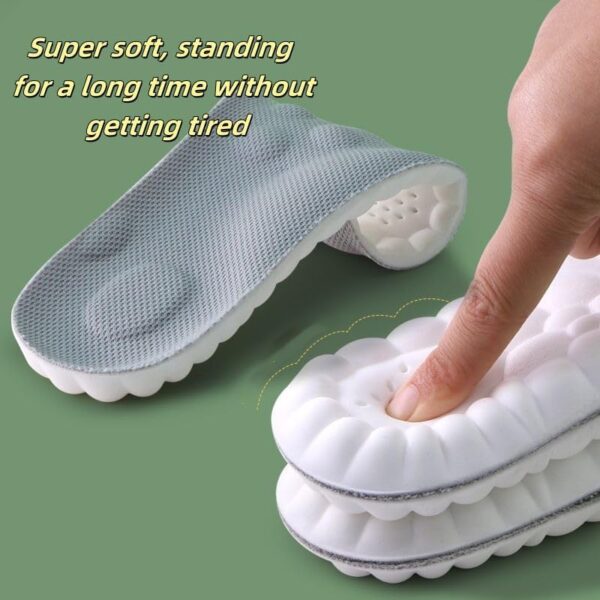 Suela "Nube" 4D: Alivio de dolor, antifatiga, absorción de golpes. Comodidad unisex superior. - Imagen 4